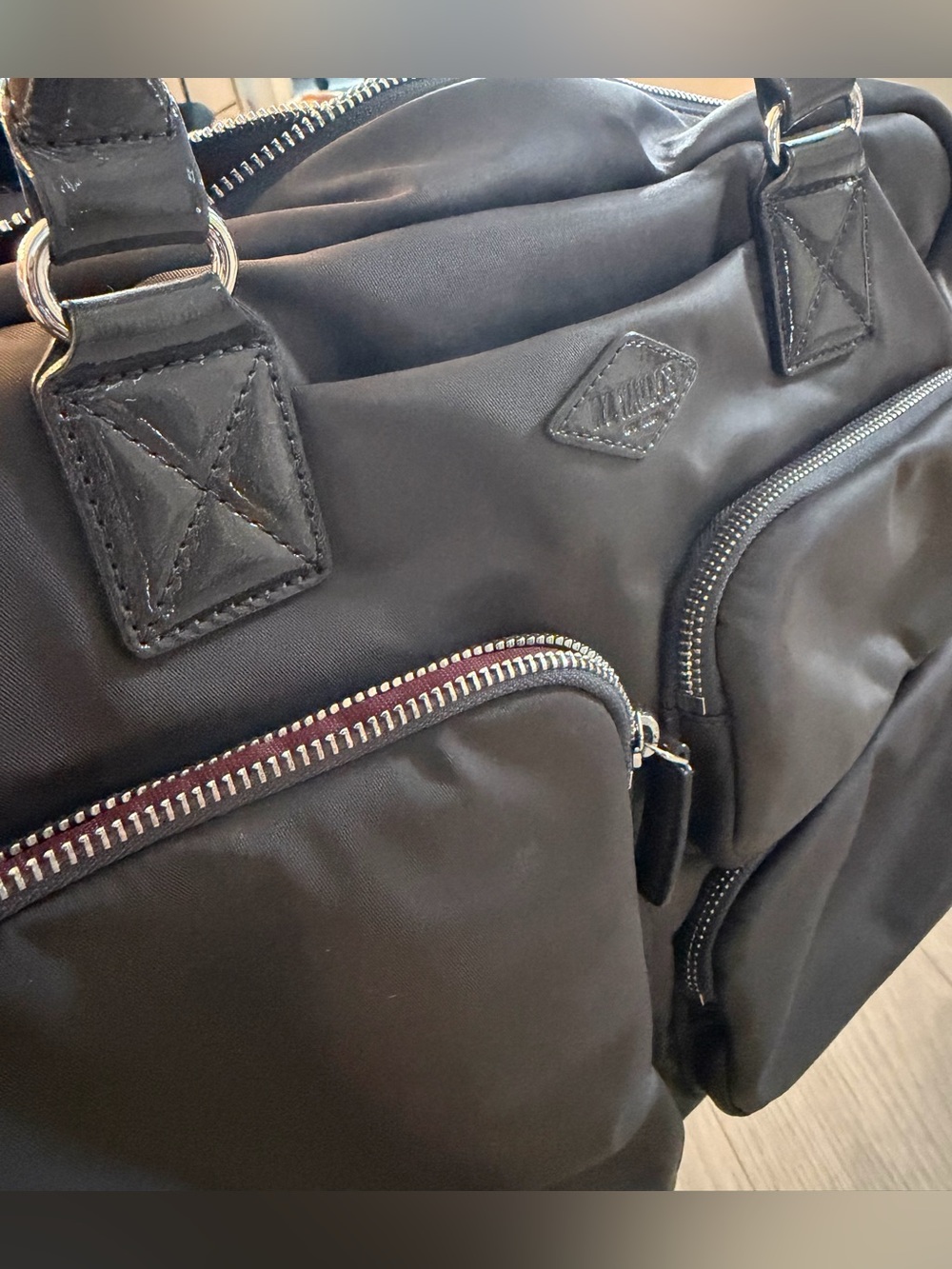 MZ Wallace Gramercy Large Satchel - Magnet/Grey - Picture 7 of 11